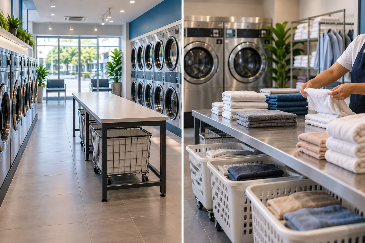 Comparison of self-service and full-service laundromat business models in Malaysia