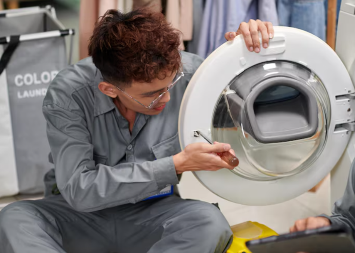 Laundry machine installation day
